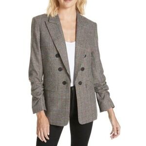Veronica‎ Beard Dickey Blazer Womens 6 Plaid Beacon Check Dickey Jacket Preppy